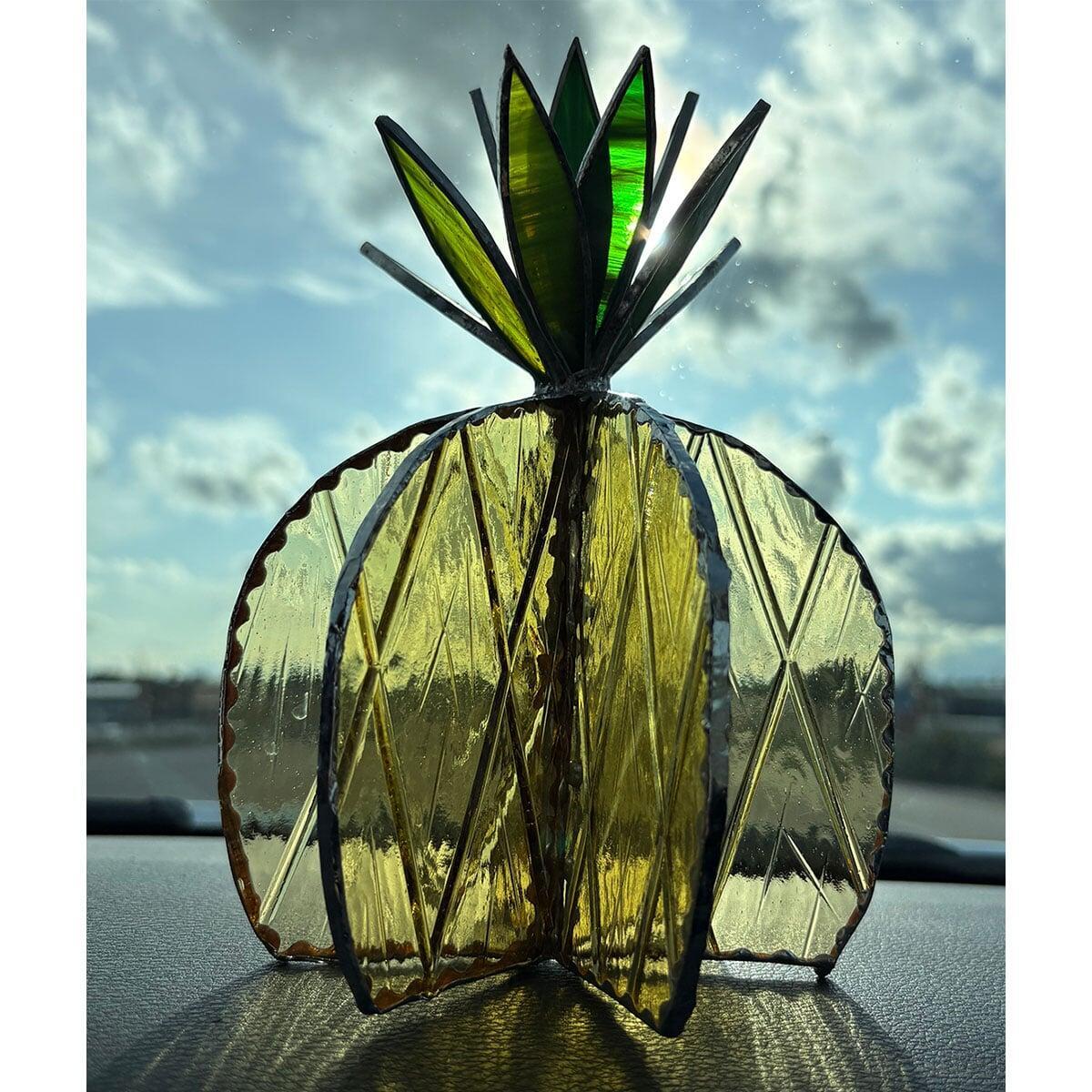 3D Pineapple stained glass artwork Casper Wyoming
